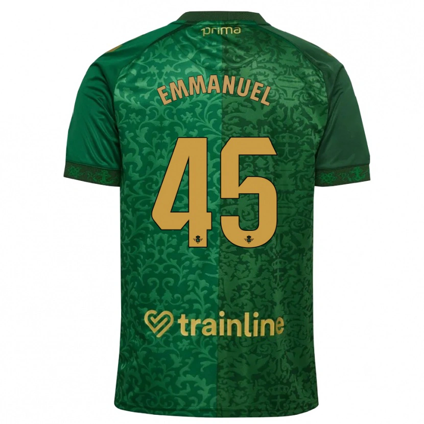 Danxen Donna Maglia Jean Emmanuel N'agoran #45 Verde Foresta Marrone Dorato Scuro Kit Gara Away 2026/27 Maglietta