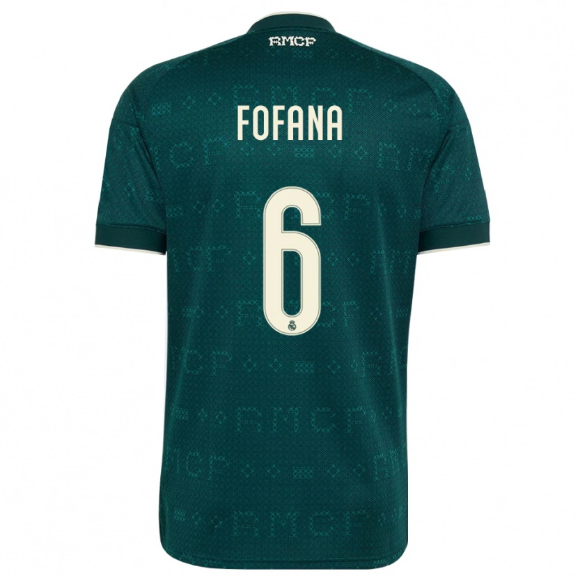 Danxen Donna Maglia Cherif Fofana #6 Grigio Ardesia Scuro Bianco Kit Gara Away 2026/27 Maglietta