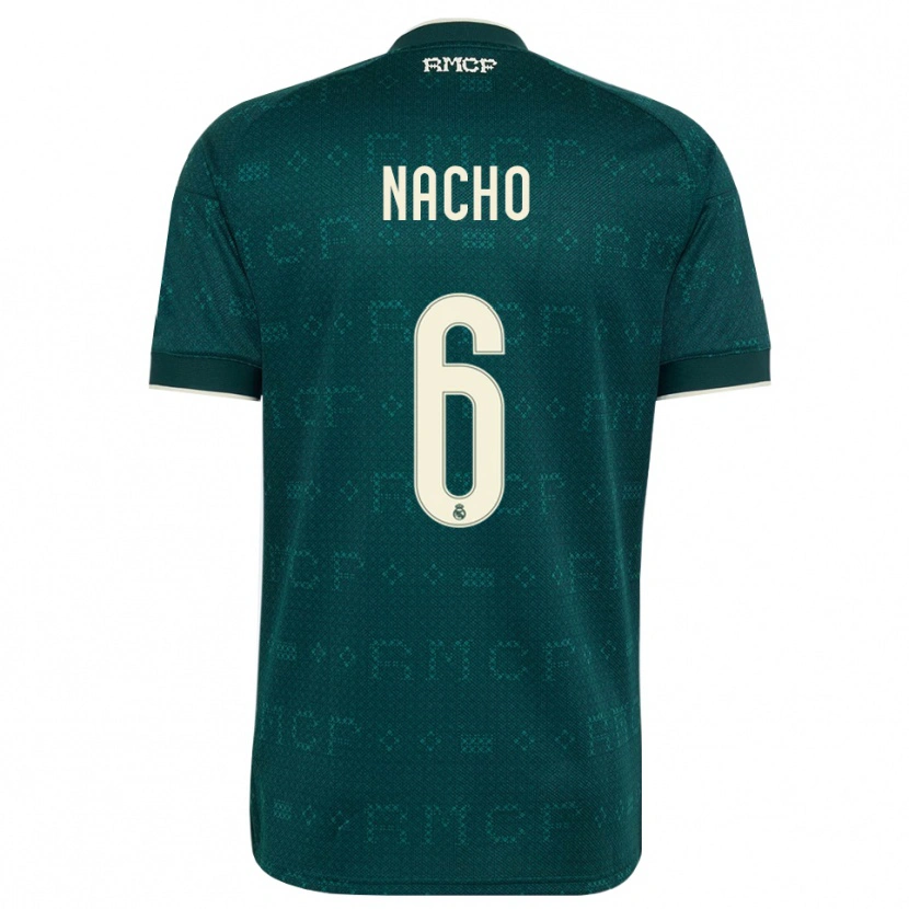 Danxen Donna Maglia Nacho Fernandez #6 Grigio Ardesia Scuro Bianco Kit Gara Away 2026/27 Maglietta