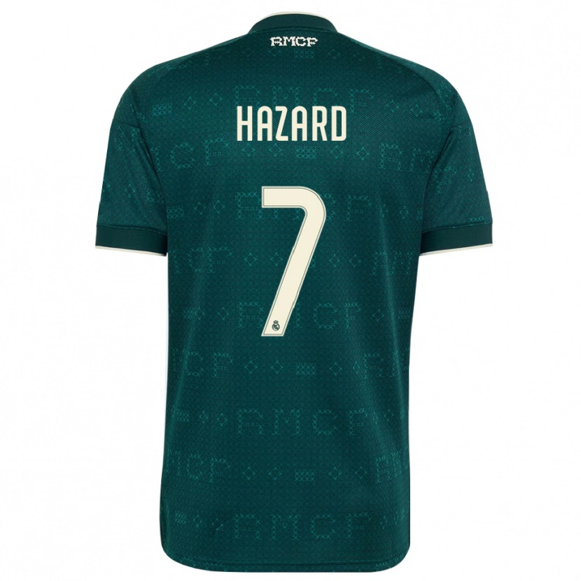 Danxen Donna Maglia Eden Hazard #7 Grigio Ardesia Scuro Bianco Kit Gara Away 2026/27 Maglietta