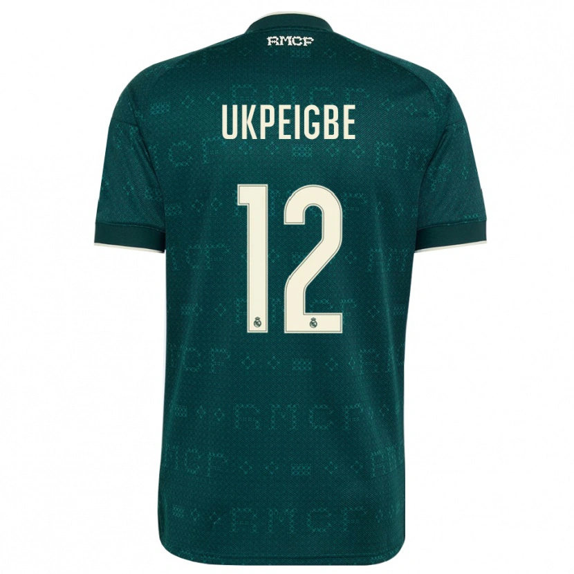 Danxen Donna Maglia Melvin Ukpeigbe #12 Grigio Ardesia Scuro Bianco Kit Gara Away 2026/27 Maglietta
