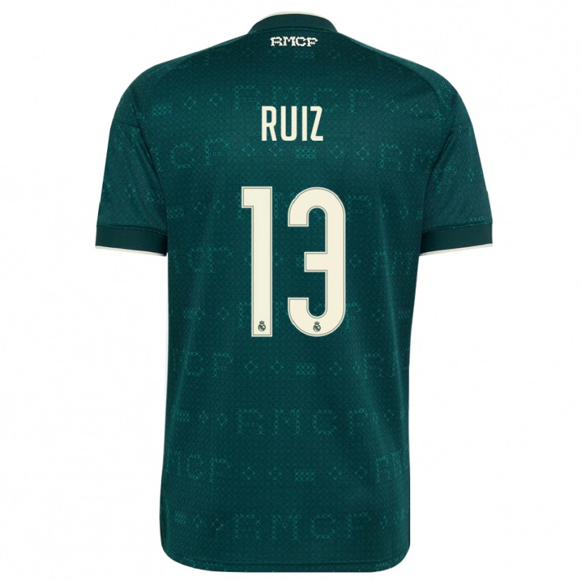 Danxen Donna Maglia Guillermo Ruiz #13 Grigio Ardesia Scuro Bianco Kit Gara Away 2026/27 Maglietta