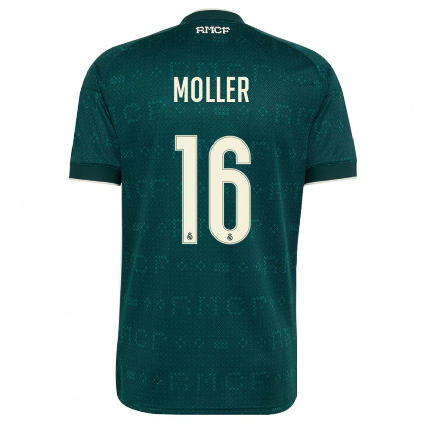 Danxen Donna Maglia Caroline Moller #16 Grigio Ardesia Scuro Bianco Kit Gara Away 2026/27 Maglietta