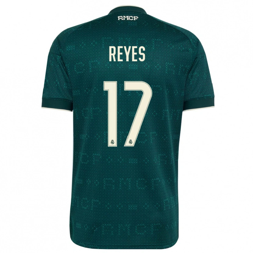 Danxen Donna Maglia José Reyes #17 Grigio Ardesia Scuro Bianco Kit Gara Away 2026/27 Maglietta