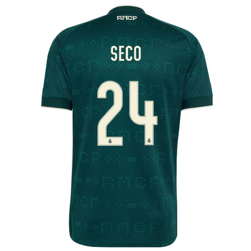 Danxen Donna Maglia Ferran Seco #24 Grigio Ardesia Scuro Bianco Kit Gara Away 2026/27 Maglietta