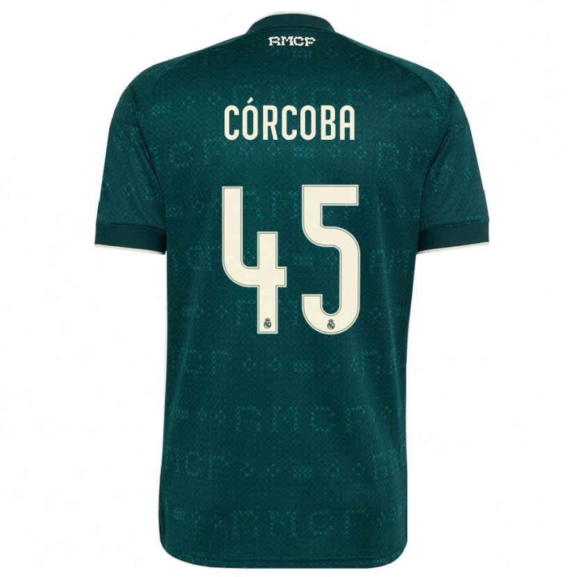 Danxen Donna Maglia Andrés Córcoba #45 Grigio Ardesia Scuro Bianco Kit Gara Away 2026/27 Maglietta