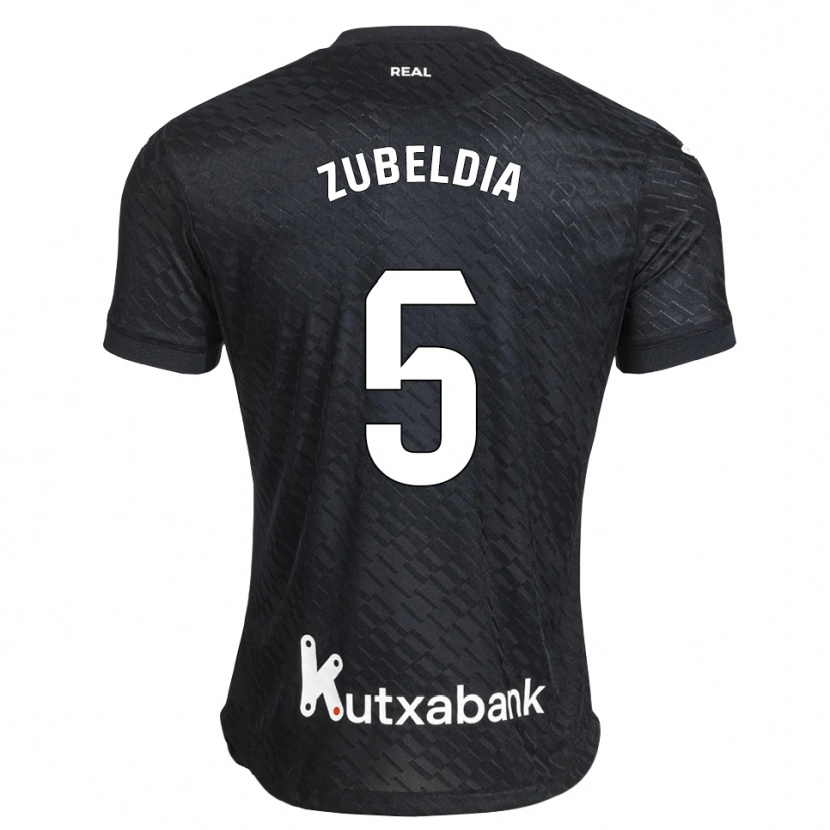 Danxen Donna Maglia Igor Zubeldia #5 Nero Bianco Kit Gara Away 2026/27 Maglietta