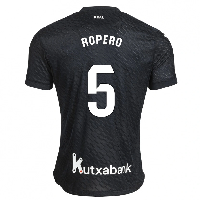 Danxen Donna Maglia Iker Ropero #5 Nero Bianco Kit Gara Away 2026/27 Maglietta