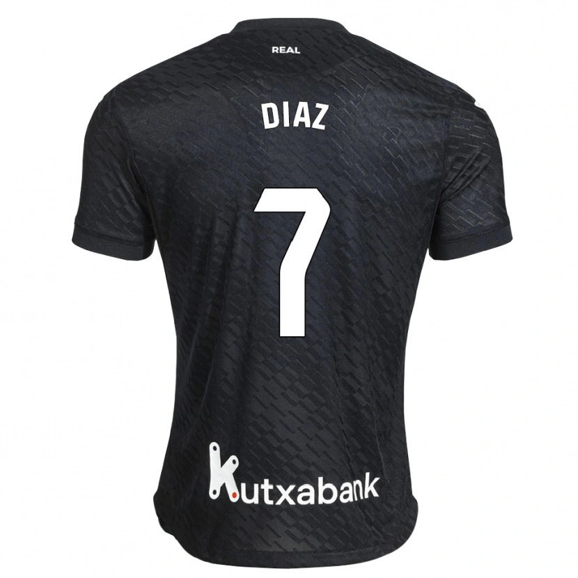 Danxen Donna Maglia Dani Díaz #7 Nero Bianco Kit Gara Away 2026/27 Maglietta