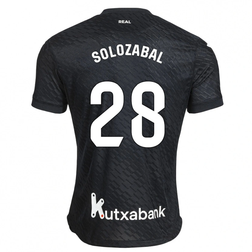 Danxen Donna Maglia Malen Solozabal Ibarra #28 Nero Bianco Kit Gara Away 2026/27 Maglietta