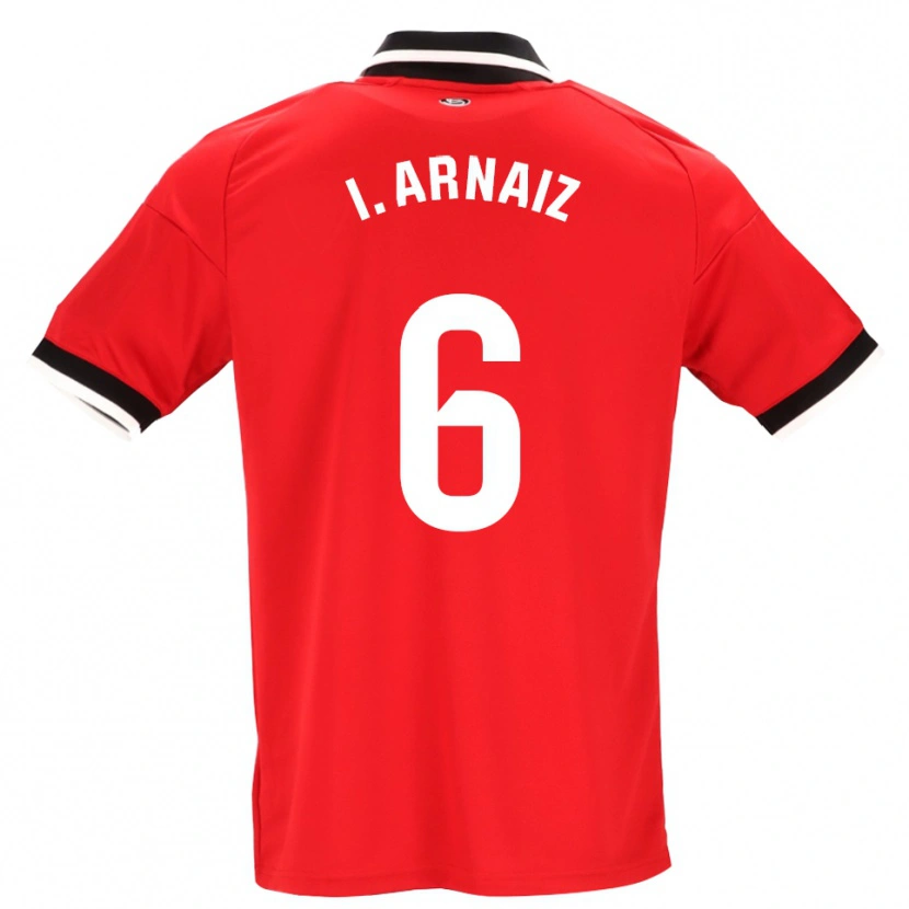 Danxen Donna Maglia Iris Arnaiz Gil #6 Nero Bianco Rosso Kit Gara Away 2026/27 Maglietta