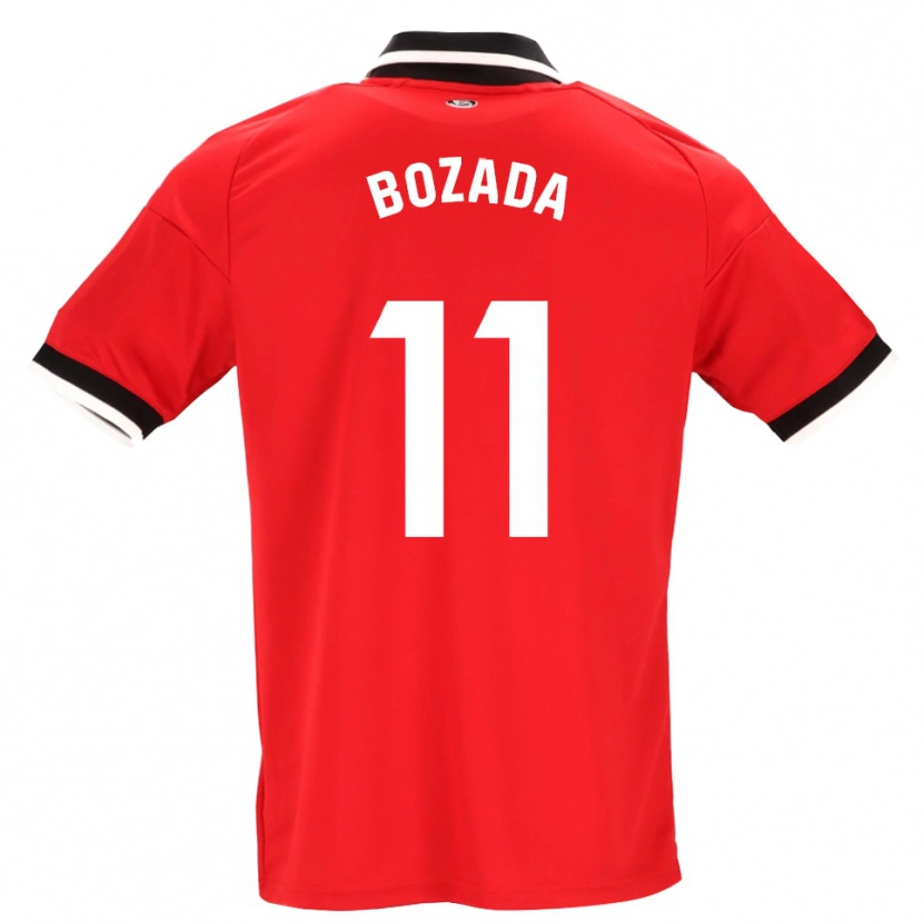 Danxen Donna Maglia José Antonio Bozada #11 Nero Bianco Rosso Kit Gara Away 2026/27 Maglietta