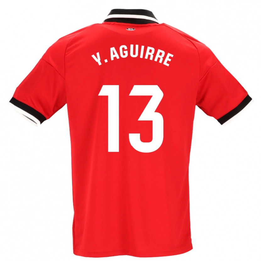 Danxen Donna Maglia Yolanda Aguirre Gutiérrez #13 Nero Bianco Rosso Kit Gara Away 2026/27 Maglietta