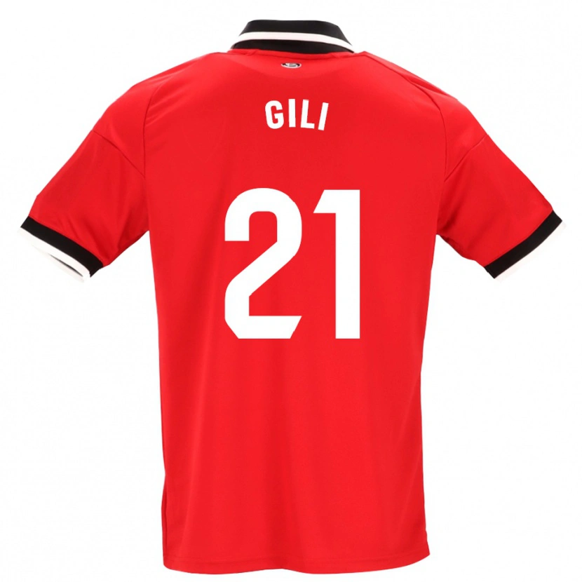 Danxen Donna Maglia Gemma Gili #21 Nero Bianco Rosso Kit Gara Away 2026/27 Maglietta