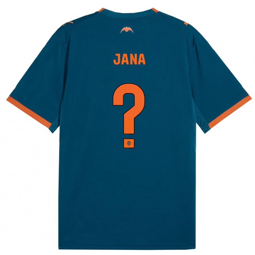 Danxen Donna Maglia Jana Xin #0 Blu Acciaio Arancione Kit Gara Away 2026/27 Maglietta