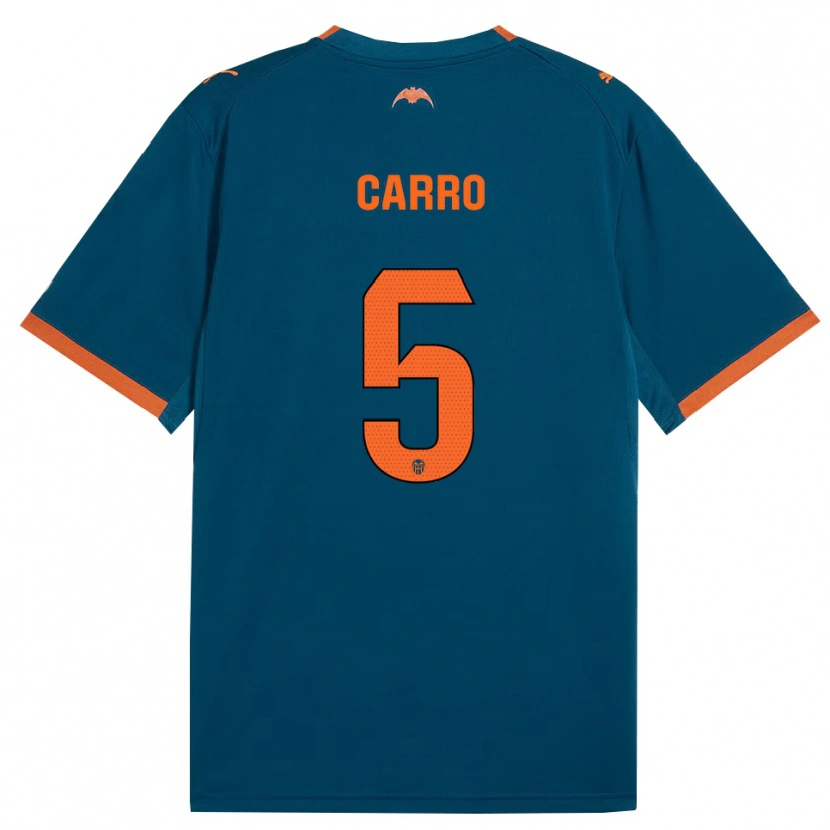 Danxen Donna Maglia Marta Carro #5 Blu Acciaio Arancione Kit Gara Away 2026/27 Maglietta