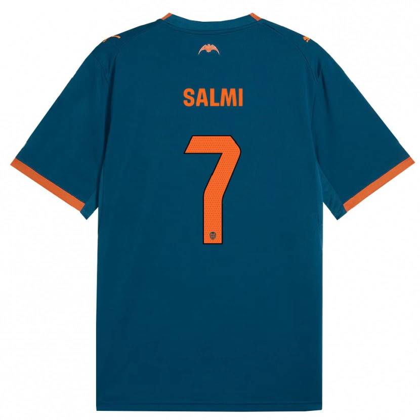 Danxen Donna Maglia Iina Salmi #7 Blu Acciaio Arancione Kit Gara Away 2026/27 Maglietta