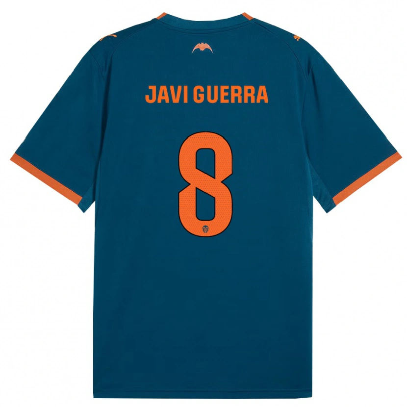 Danxen Donna Maglia Javi Guerra #8 Blu Acciaio Arancione Kit Gara Away 2026/27 Maglietta