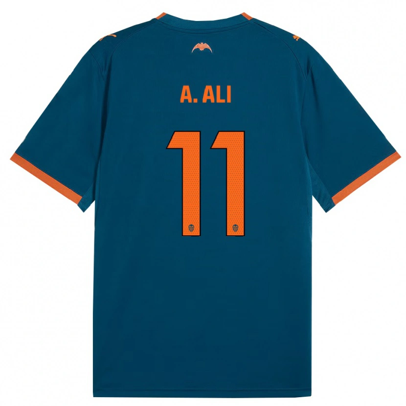 Danxen Donna Maglia Amirah Ali #11 Blu Acciaio Arancione Kit Gara Away 2026/27 Maglietta