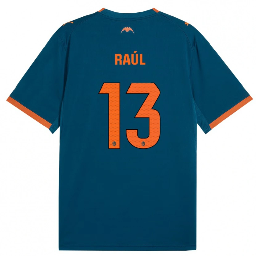 Danxen Donna Maglia Raúl Jiménez #13 Blu Acciaio Arancione Kit Gara Away 2026/27 Maglietta