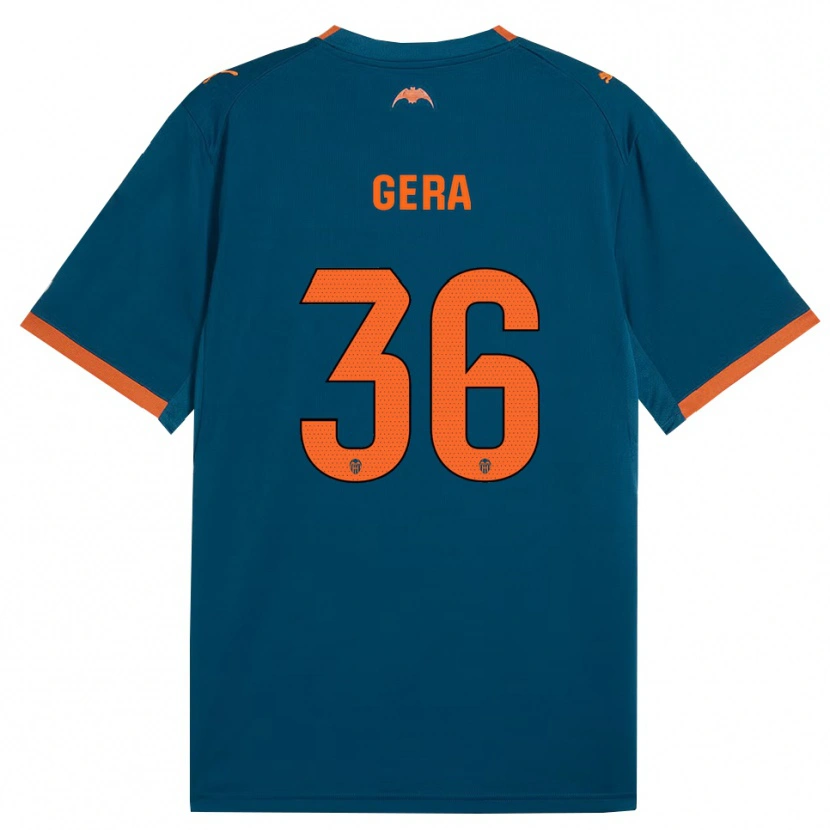 Danxen Donna Maglia Alin Gera #36 Blu Acciaio Arancione Kit Gara Away 2026/27 Maglietta