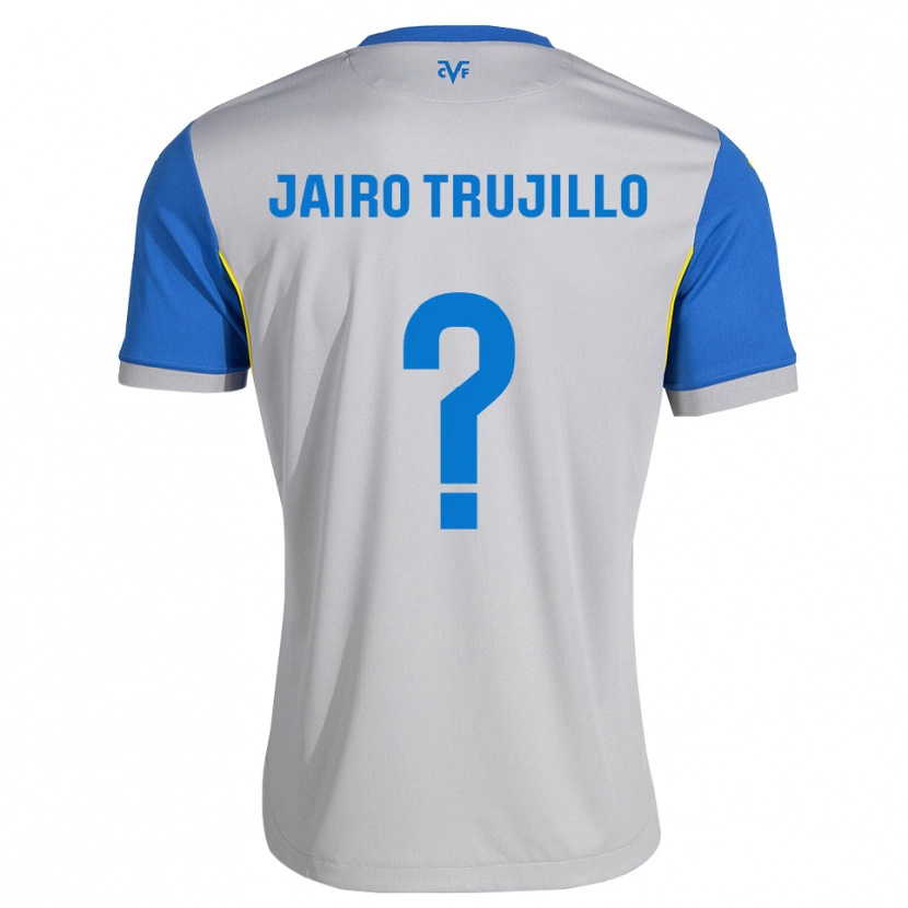 Danxen Donna Maglia Jairo Trujillo #0 Blu Schiarente Grigio Kit Gara Away 2026/27 Maglietta