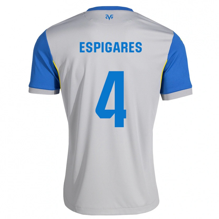 Danxen Donna Maglia Antonio Espigares #4 Blu Schiarente Grigio Kit Gara Away 2026/27 Maglietta