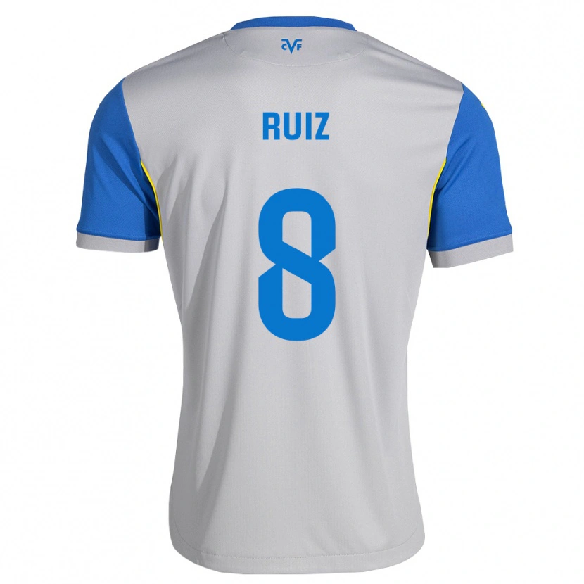 Danxen Donna Maglia Adri Ruiz #8 Blu Schiarente Grigio Kit Gara Away 2026/27 Maglietta