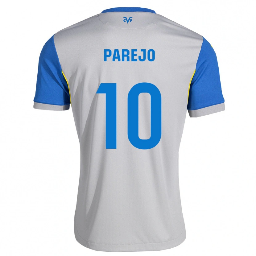 Danxen Donna Maglia Dani Parejo #10 Blu Schiarente Grigio Kit Gara Away 2026/27 Maglietta