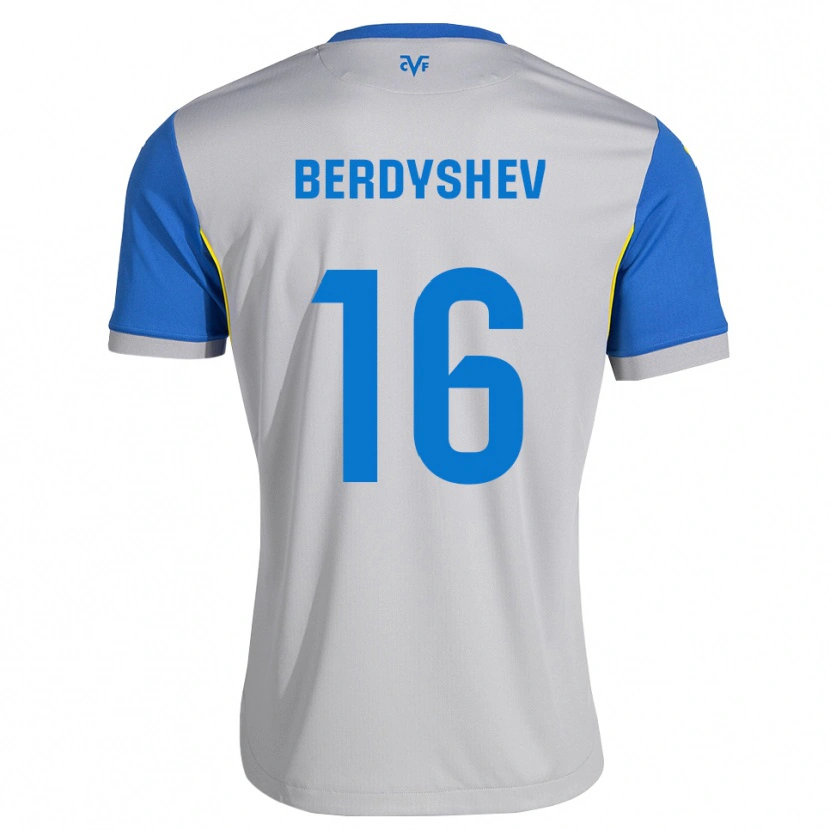 Danxen Donna Maglia Tikhon Berdyshev #16 Blu Schiarente Grigio Kit Gara Away 2026/27 Maglietta