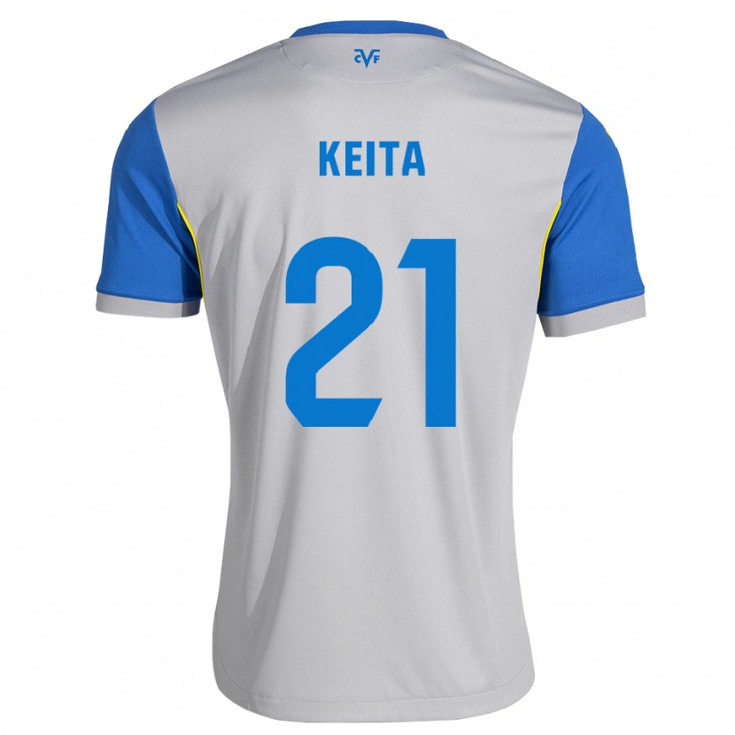 Danxen Donna Maglia Manfa Keita #21 Blu Schiarente Grigio Kit Gara Away 2026/27 Maglietta