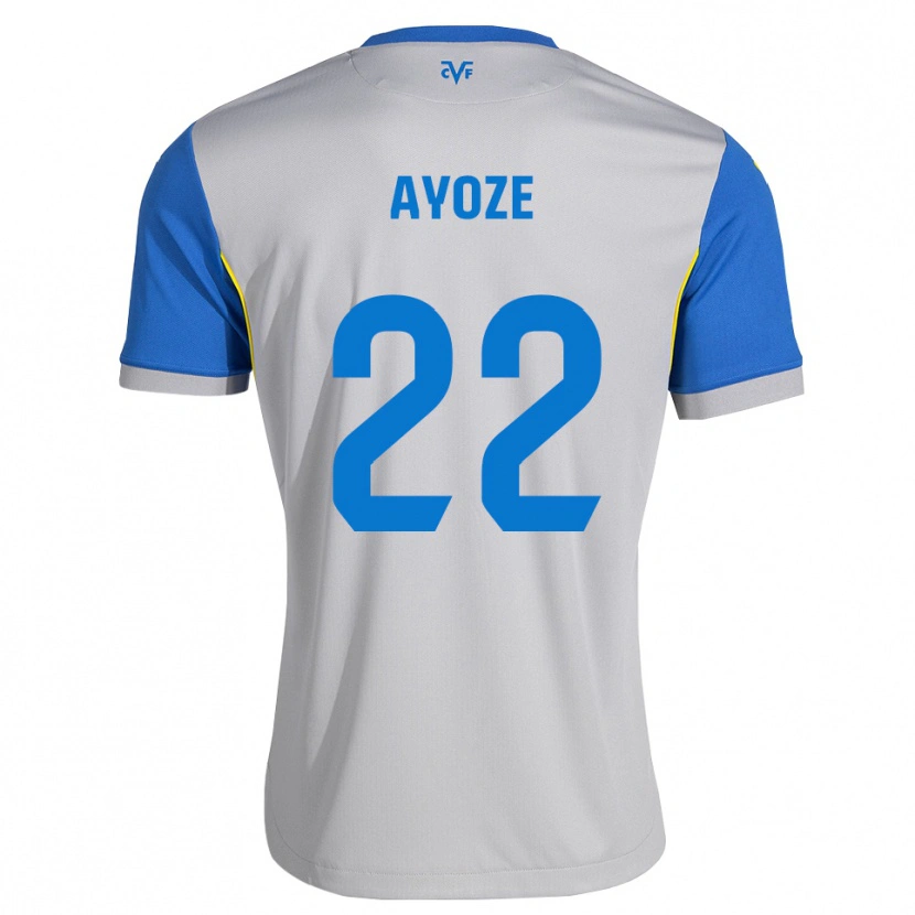 Danxen Donna Maglia Ayoze Pérez #22 Blu Schiarente Grigio Kit Gara Away 2026/27 Maglietta