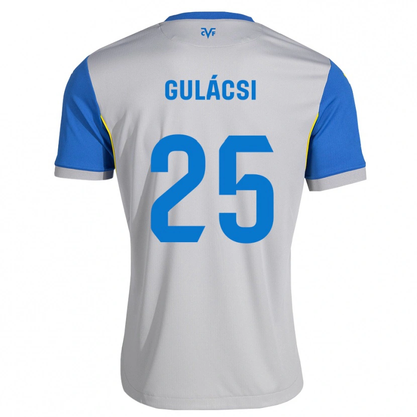 Danxen Donna Maglia Péter Gulácsi #25 Blu Schiarente Grigio Kit Gara Away 2026/27 Maglietta