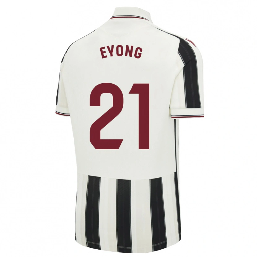 Danxen Donna Maglia Karl Etta Eyong #21 Nero Bianco Rosso Kit Gara Away 2026/27 Maglietta