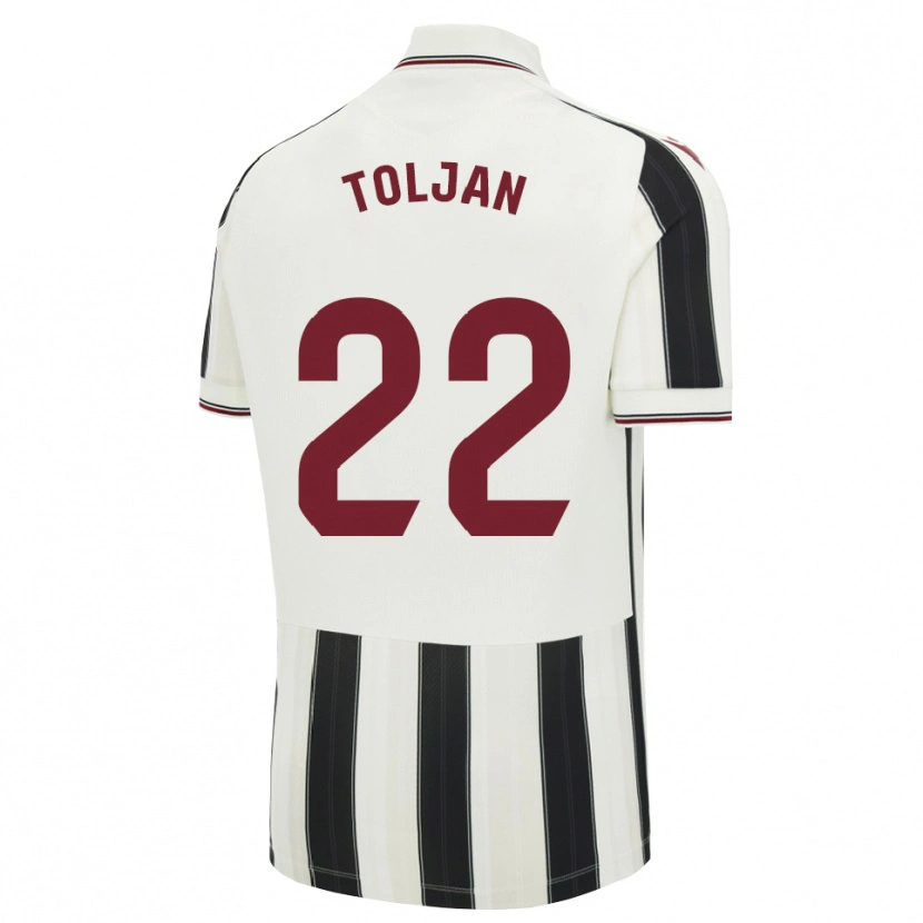 Danxen Donna Maglia Jeremy Toljan #22 Nero Bianco Rosso Kit Gara Away 2026/27 Maglietta