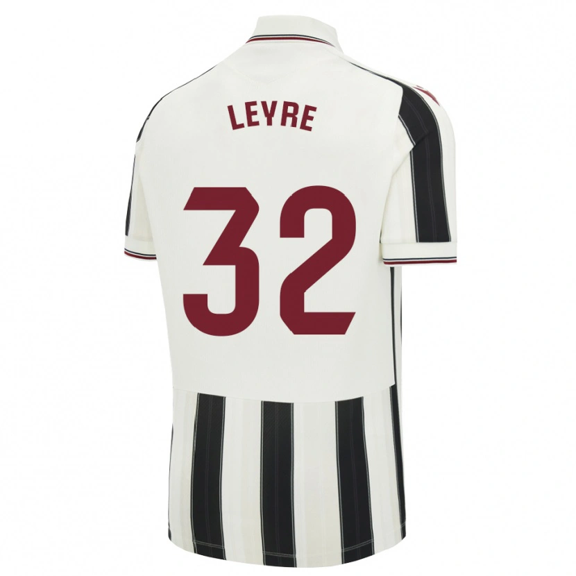 Danxen Donna Maglia Leyre Secades #32 Nero Bianco Rosso Kit Gara Away 2026/27 Maglietta