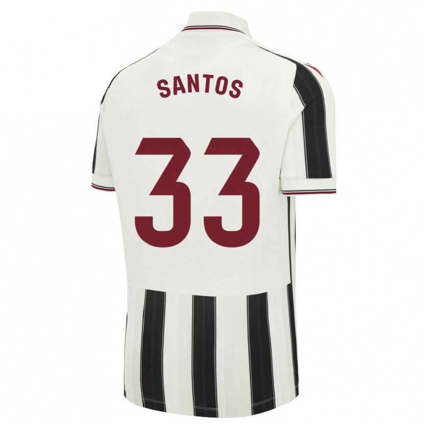 Danxen Donna Maglia Marc Santos #33 Nero Bianco Rosso Kit Gara Away 2026/27 Maglietta