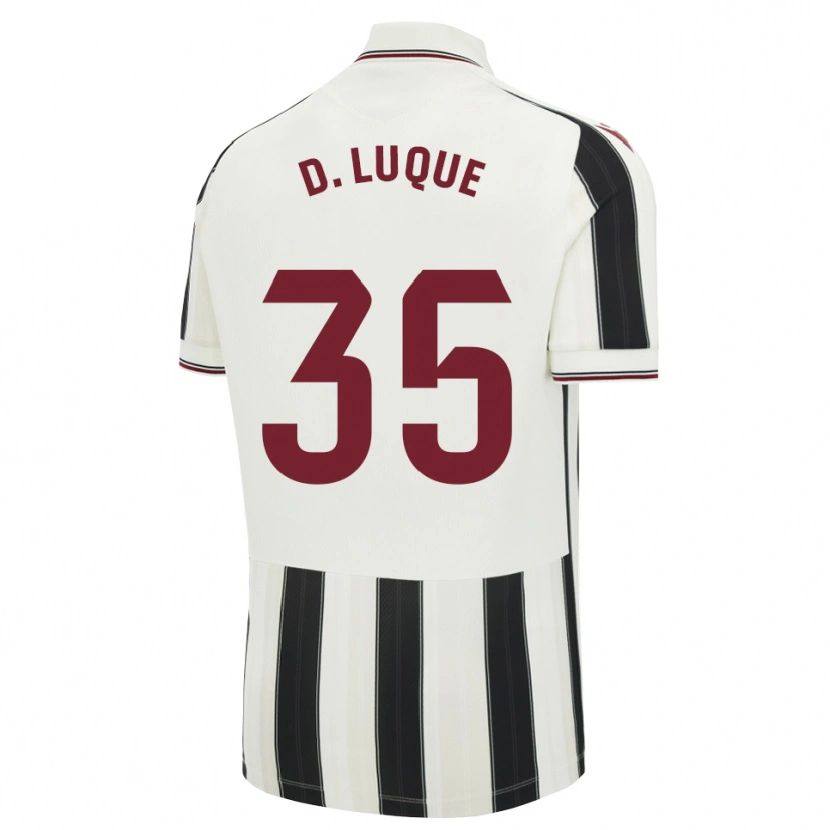 Danxen Donna Maglia Daniela Luque Fernández #35 Nero Bianco Rosso Kit Gara Away 2026/27 Maglietta