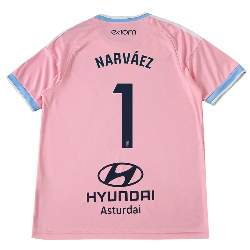 Danxen Donna Maglia Miguel Narváez #1 Blu Fiordaliso Rosa Kit Gara Away 2026/27 Maglietta