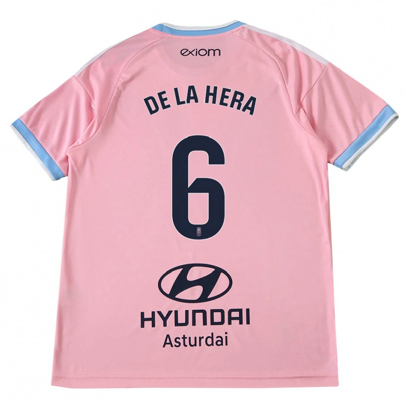 Danxen Donna Maglia Óscar De La Hera #6 Blu Fiordaliso Rosa Kit Gara Away 2026/27 Maglietta