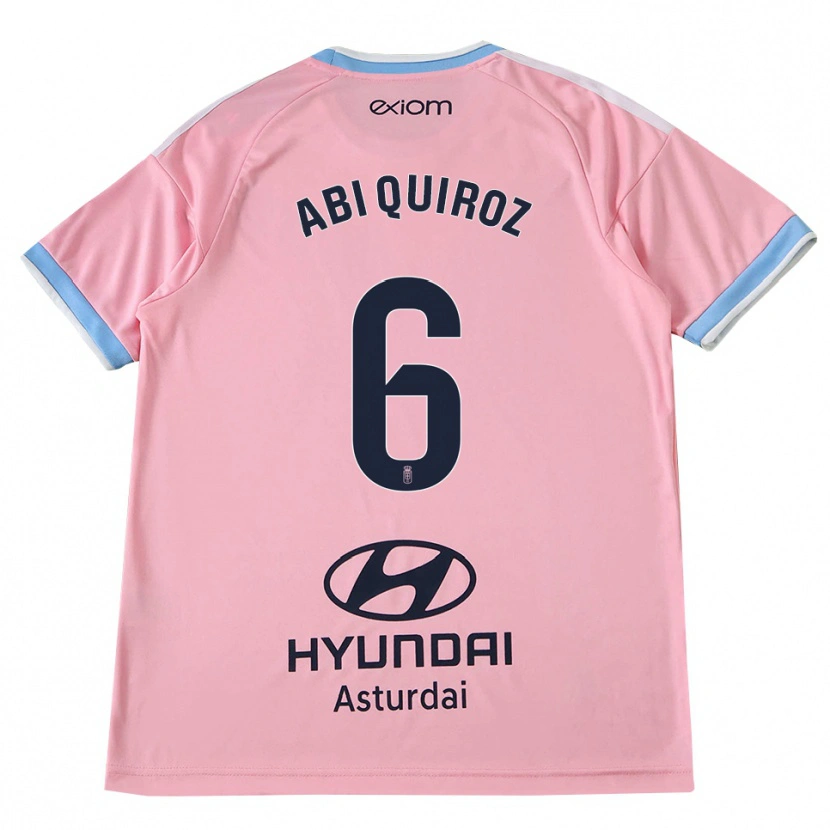 Danxen Donna Maglia Abi Quiroz #6 Blu Fiordaliso Rosa Kit Gara Away 2026/27 Maglietta