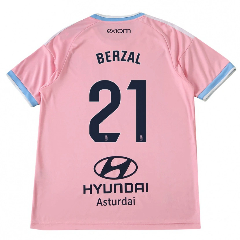 Danxen Donna Maglia Guille Berzal #21 Blu Fiordaliso Rosa Kit Gara Away 2026/27 Maglietta