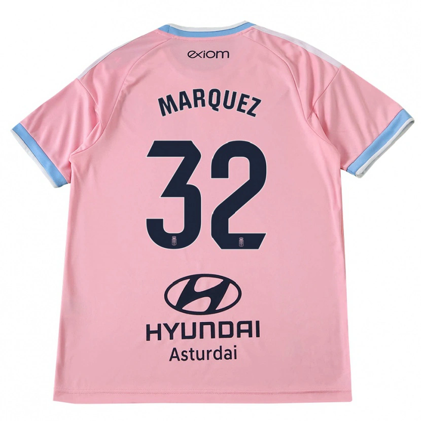 Danxen Donna Maglia Gerard Marquez #32 Blu Fiordaliso Rosa Kit Gara Away 2026/27 Maglietta