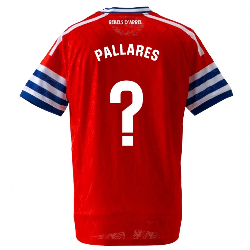 Danxen Donna Maglia Pol Pallares #0 Blu Reale Rosso Kit Gara Away 2026/27 Maglietta