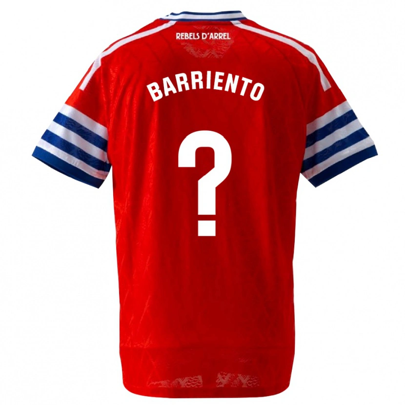 Danxen Donna Maglia Darek Barriento #0 Blu Reale Rosso Kit Gara Away 2026/27 Maglietta