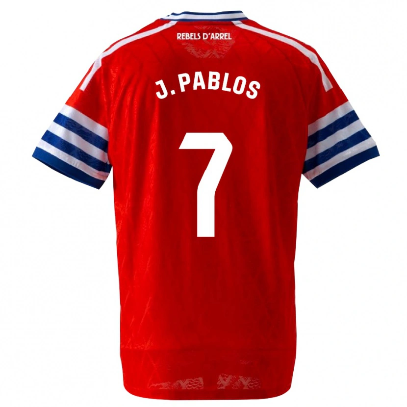 Danxen Donna Maglia Judith Pablos Garrido #7 Blu Reale Rosso Kit Gara Away 2026/27 Maglietta