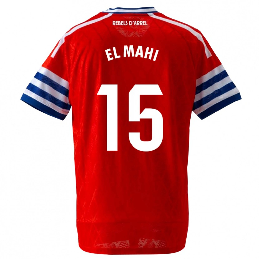 Danxen Donna Maglia Moha El Mahi #15 Blu Reale Rosso Kit Gara Away 2026/27 Maglietta