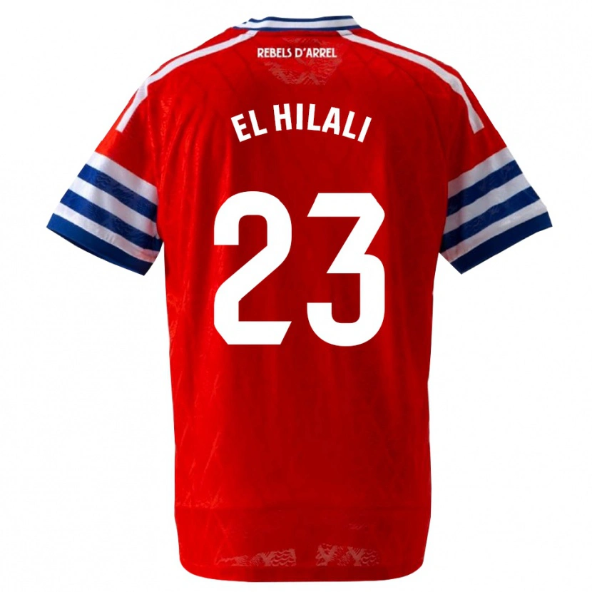 Danxen Donna Maglia Omar El Hilali #23 Blu Reale Rosso Kit Gara Away 2026/27 Maglietta