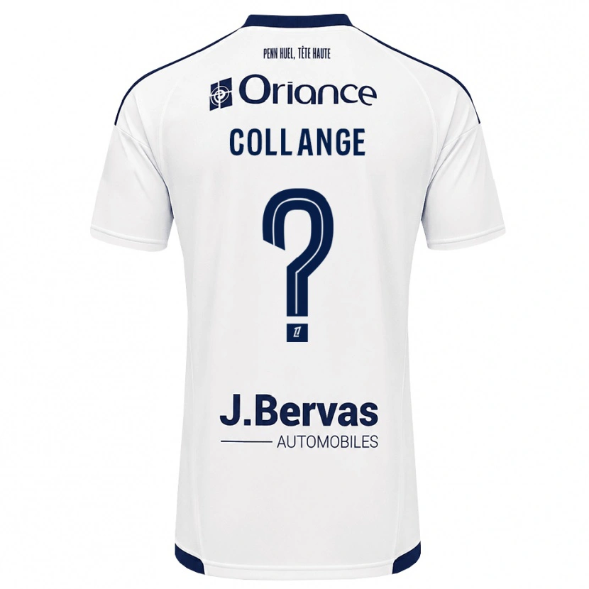 Danxen Donna Maglia Malorie Collange #0 Navy Bianco Kit Gara Away 2026/27 Maglietta
