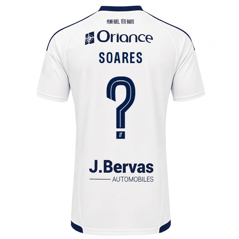 Danxen Donna Maglia Louane Das Neves Soares #0 Navy Bianco Kit Gara Away 2026/27 Maglietta